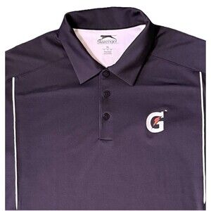 Slazenger Gatorade Logo Golf Performance Polo Men’s XL Black Polyester